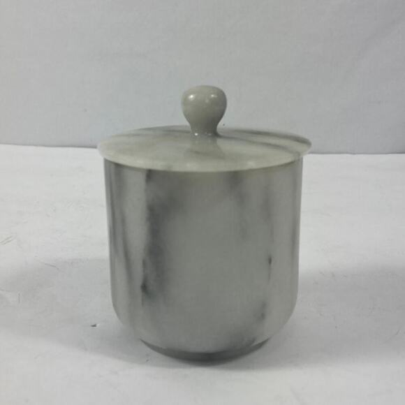 Small Marble Lidded Storage Cup - Picture 1 of 6